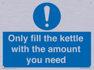 Only fill the kettle with the amount you need